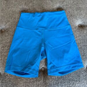 LULULEMON WUNDER TRAIN 6” BIKER SHORT IN POOLSIDE